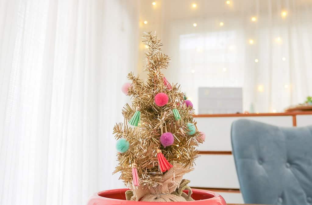 A modern and colorful holiday home tour full of affordable festivity and touches of fun throughout!