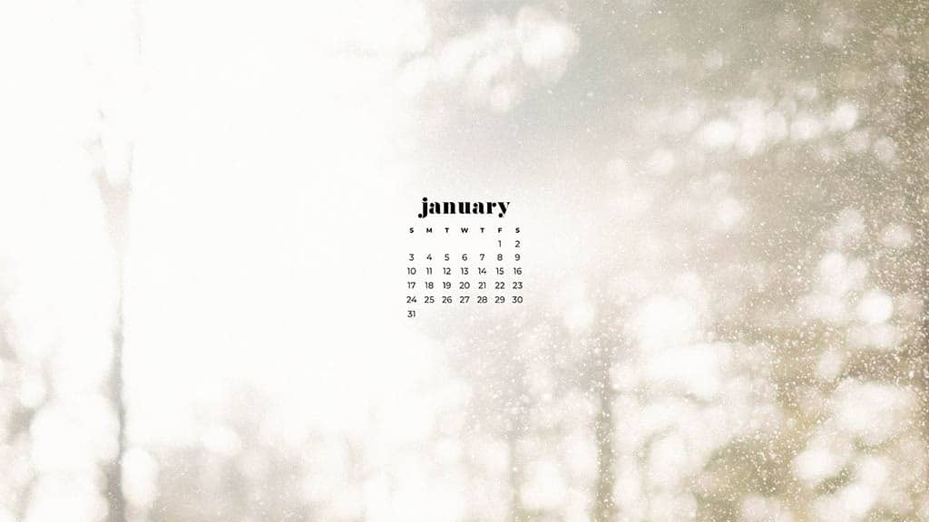 January 2021 calendar wallpapers – 30 FREE designs to choose from in Sunday and Monday starts + no calendar options for desktop and phone!