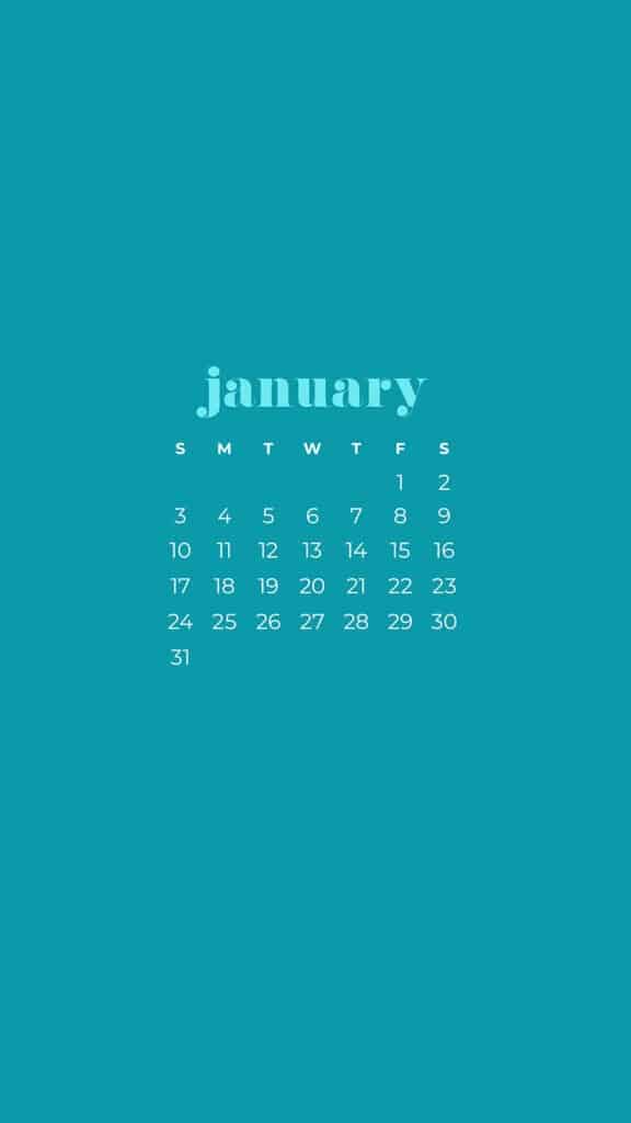 30 FREE JANUARY 2021 CALENDAR WALLPAPERS – DRESS YOUR TECH!, Oh So Lovely Blog