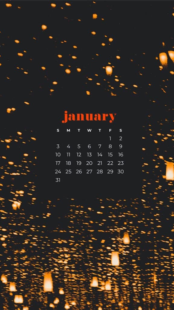 30 FREE JANUARY 2021 CALENDAR WALLPAPERS – DRESS YOUR TECH!, Oh So Lovely Blog