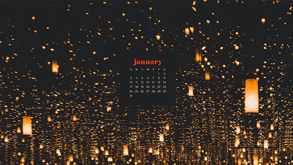 January 2021 calendar wallpapers – 30 FREE designs to choose from in Sunday and Monday starts + no calendar options for desktop and phone!