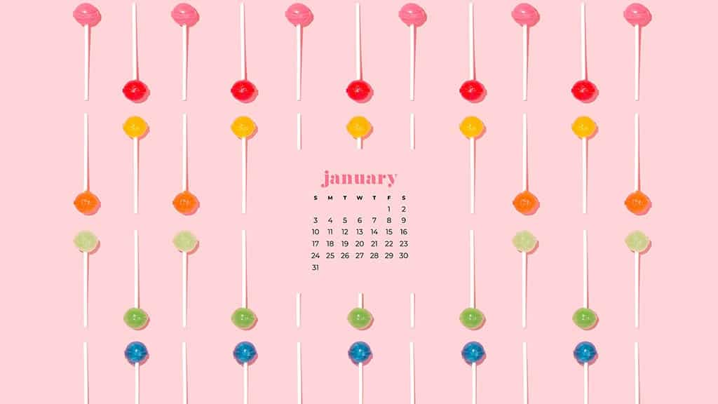 January 2021 calendar wallpapers – 30 FREE designs to choose from in Sunday and Monday starts + no calendar options for desktop and phone!