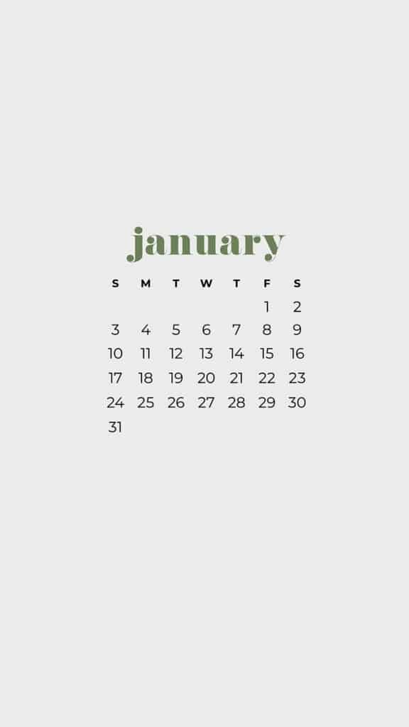 30 FREE JANUARY 2021 CALENDAR WALLPAPERS – DRESS YOUR TECH!, Oh So Lovely Blog