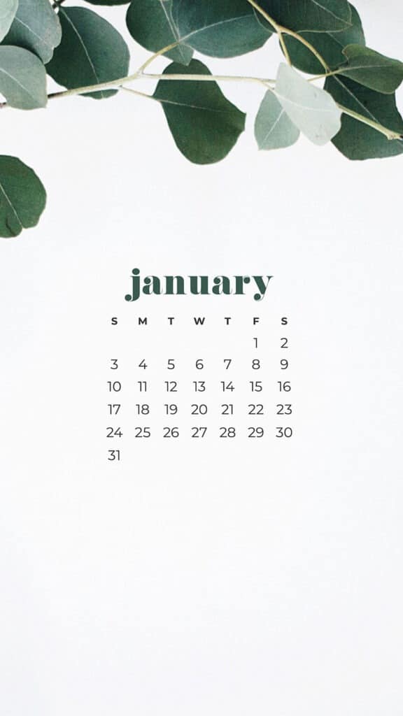 30 FREE JANUARY 2021 CALENDAR WALLPAPERS – DRESS YOUR TECH!, Oh So Lovely Blog