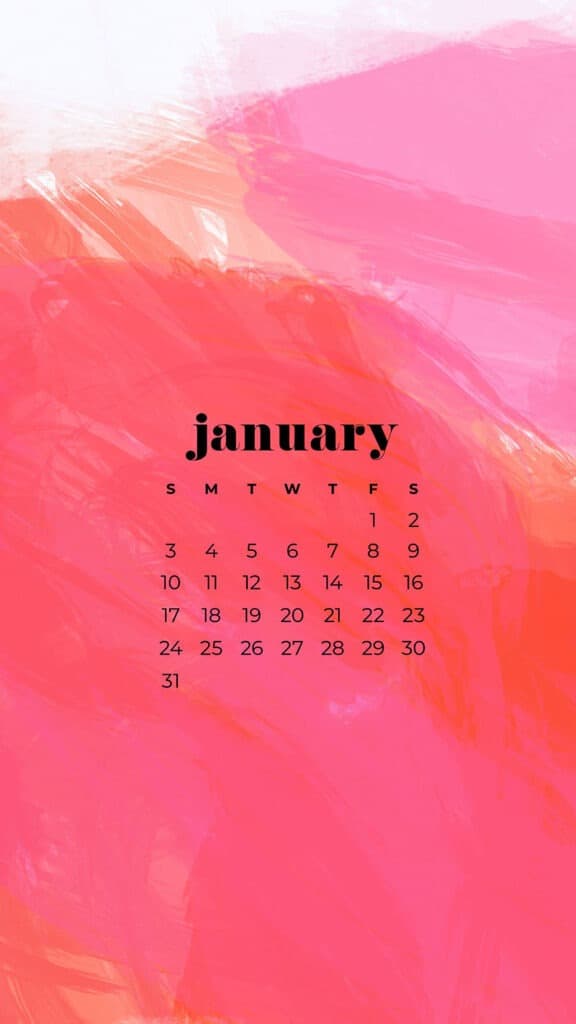 30 FREE JANUARY 2021 CALENDAR WALLPAPERS – DRESS YOUR TECH!, Oh So Lovely Blog