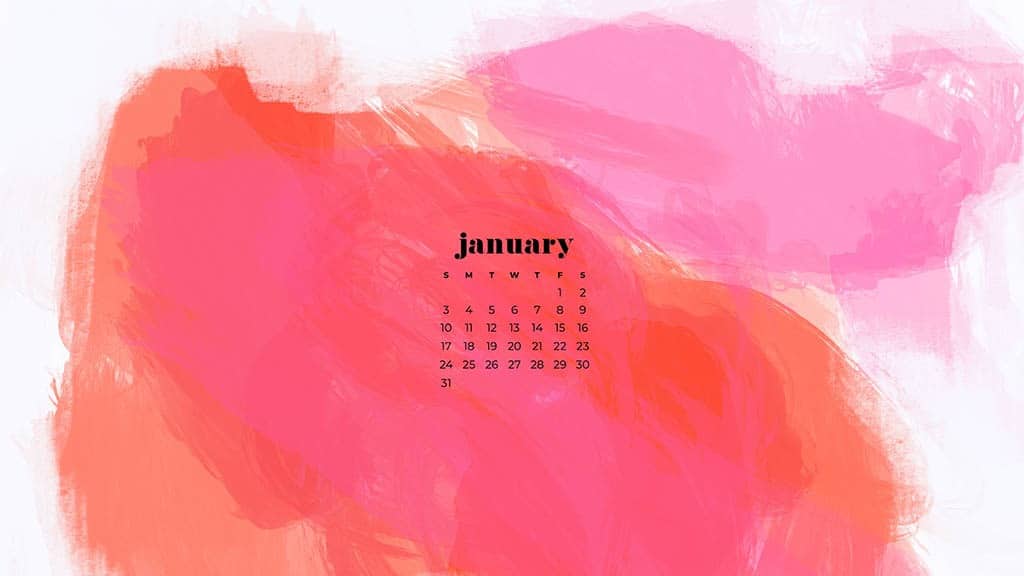 January 2021 calendar wallpapers – 30 FREE designs to choose from in Sunday and Monday starts + no calendar options for desktop and phone!