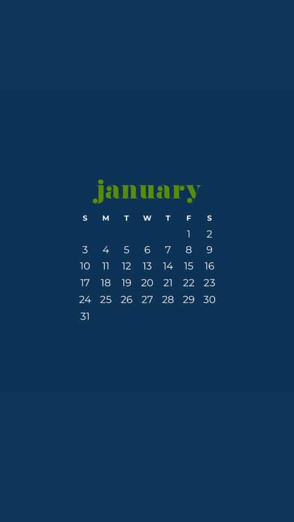 30 FREE JANUARY 2021 CALENDAR WALLPAPERS – DRESS YOUR TECH!, Oh So Lovely Blog