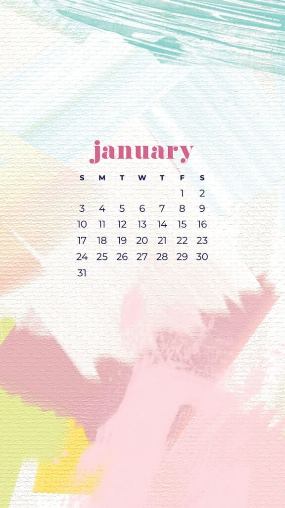 30 FREE JANUARY 2021 CALENDAR WALLPAPERS – DRESS YOUR TECH!, Oh So Lovely Blog