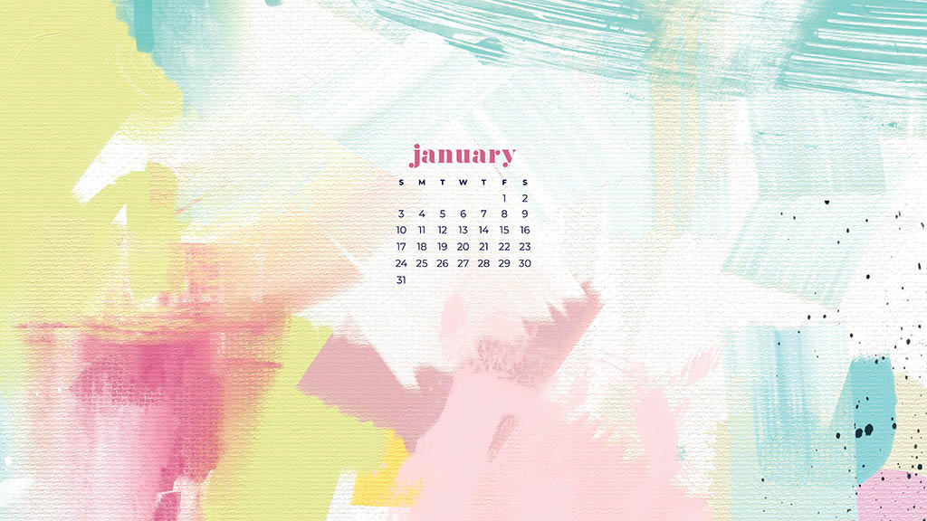 January 2021 calendar wallpapers – 30 FREE designs to choose from in Sunday and Monday starts + no calendar options for desktop and phone!