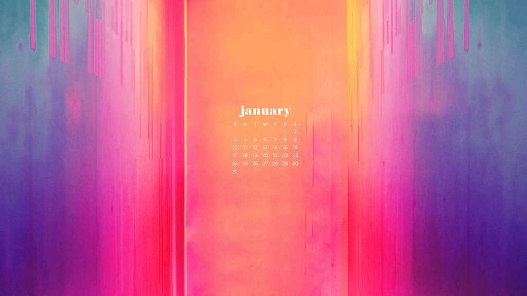 January 2021 calendar wallpapers – 30 FREE designs to choose from in Sunday and Monday starts + no calendar options for desktop and phone!