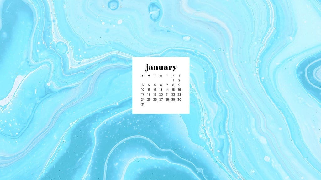 January 2021 calendar wallpapers – 30 FREE designs to choose from in Sunday and Monday starts + no calendar options for desktop and phone!