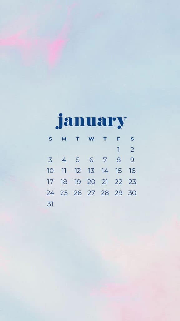 30 FREE JANUARY 2021 CALENDAR WALLPAPERS – DRESS YOUR TECH!, Oh So Lovely Blog