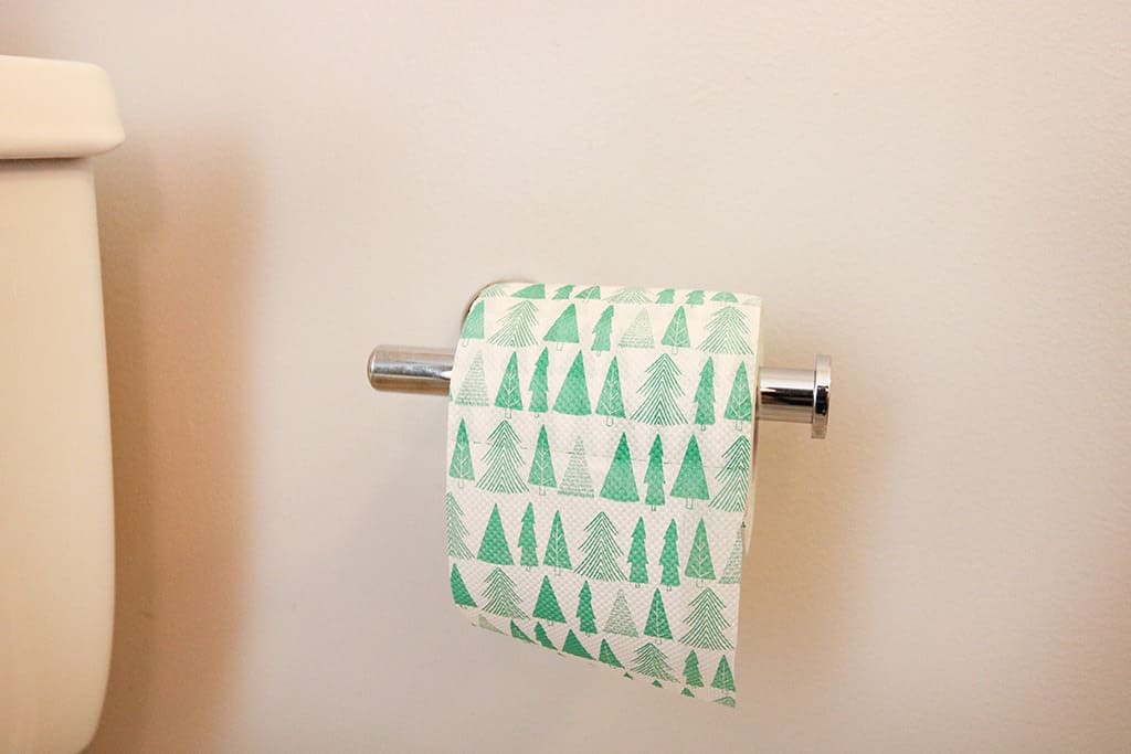 christmas holiday toilet paper