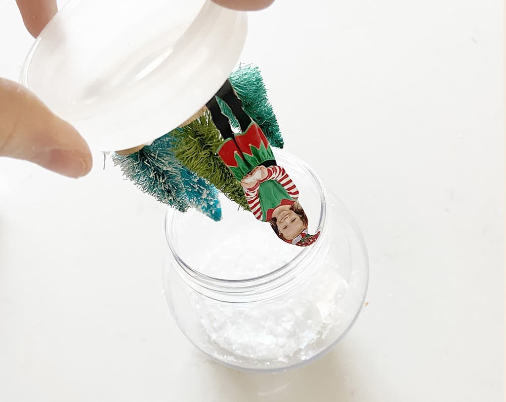 How to make a cute DIY personalized winter snow globe – perfect for a winter holiday decor, keepsake, or gift!
