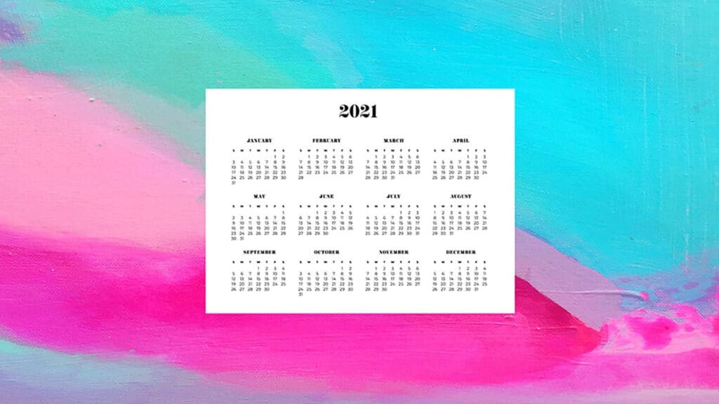 FREE 2021 WALLPAPER CALENDARS – 50+ OH SO LOVELY OPTIONS!, Oh So Lovely Blog