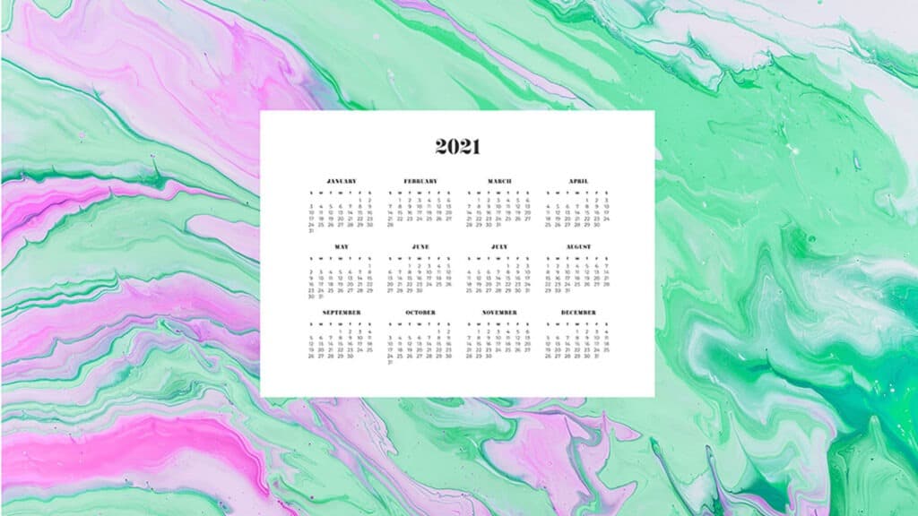 FREE 2021 WALLPAPER CALENDARS – 50+ OH SO LOVELY OPTIONS!, Oh So Lovely Blog