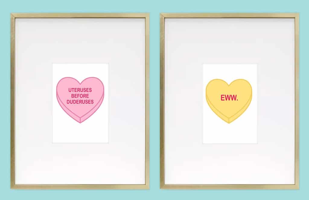 Funny Valentine Freebies – 30 FREE art and card printables, perfect for your loved ones with a sense of humor this Valentine's Day! xoxo