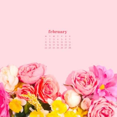 Free February 2021 calendar wallpapers