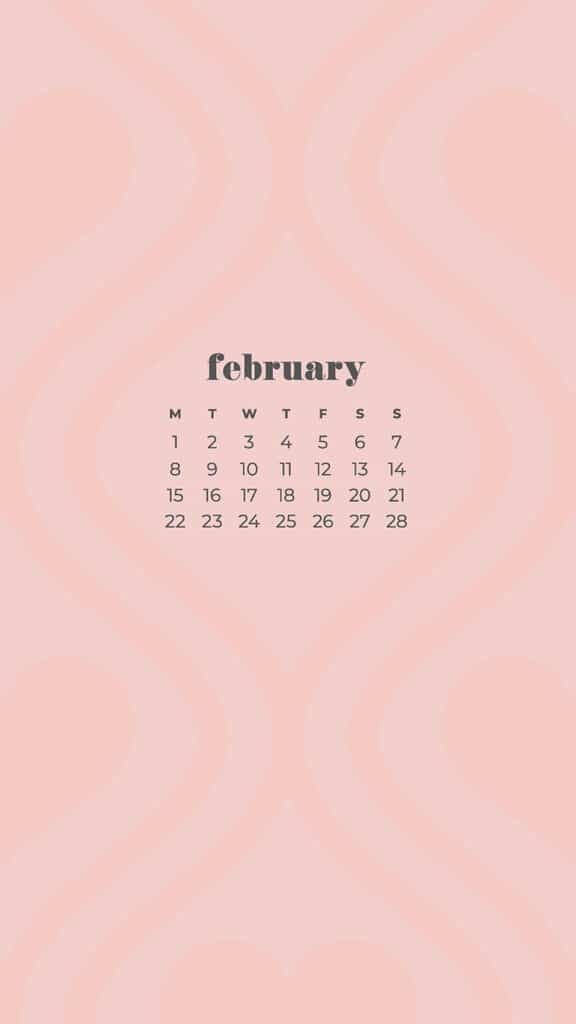 Free February 2021 calendar wallpapers