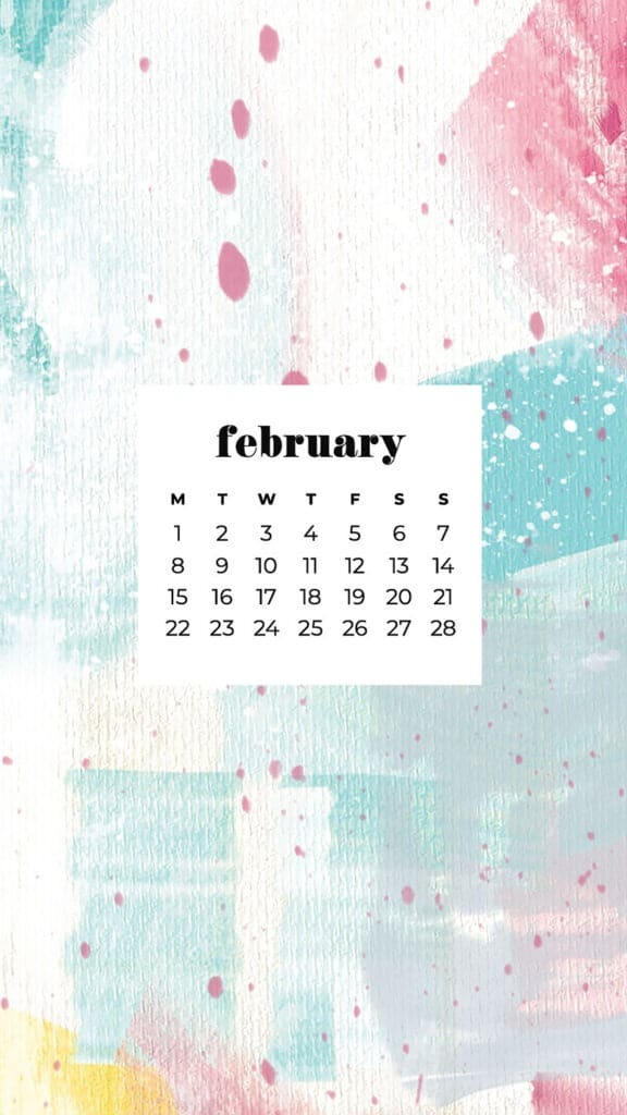 Free February 2021 calendar wallpapers