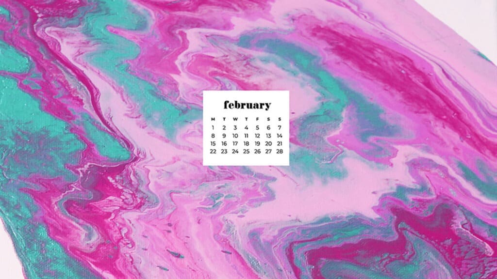 Free February 2021 calendar wallpapers – 30 cute designs in both Sunday and Monday starts for phone and desktop. Dress you tech!