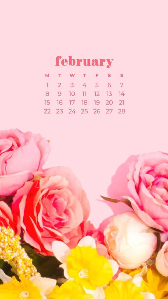 Free February 2021 calendar wallpapers