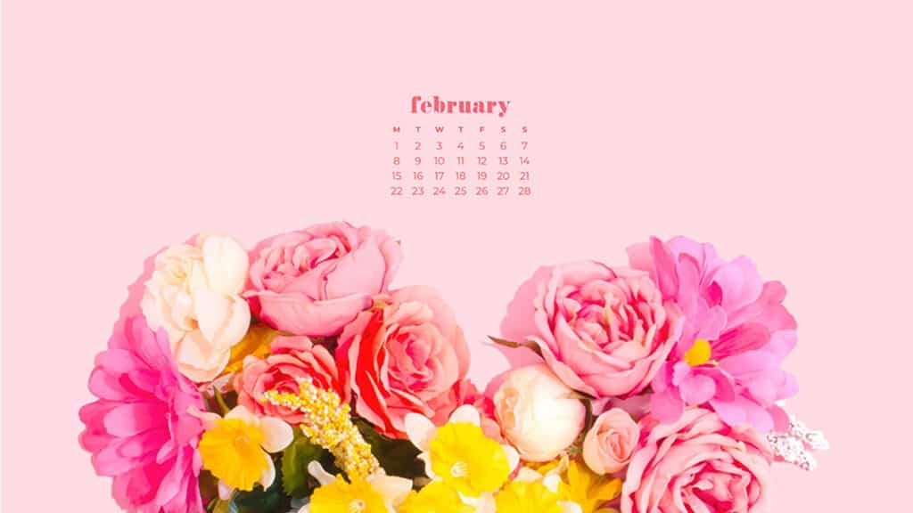 2025 February Calendar Wallpaper And Screensavers Without Sandi Cordelie
