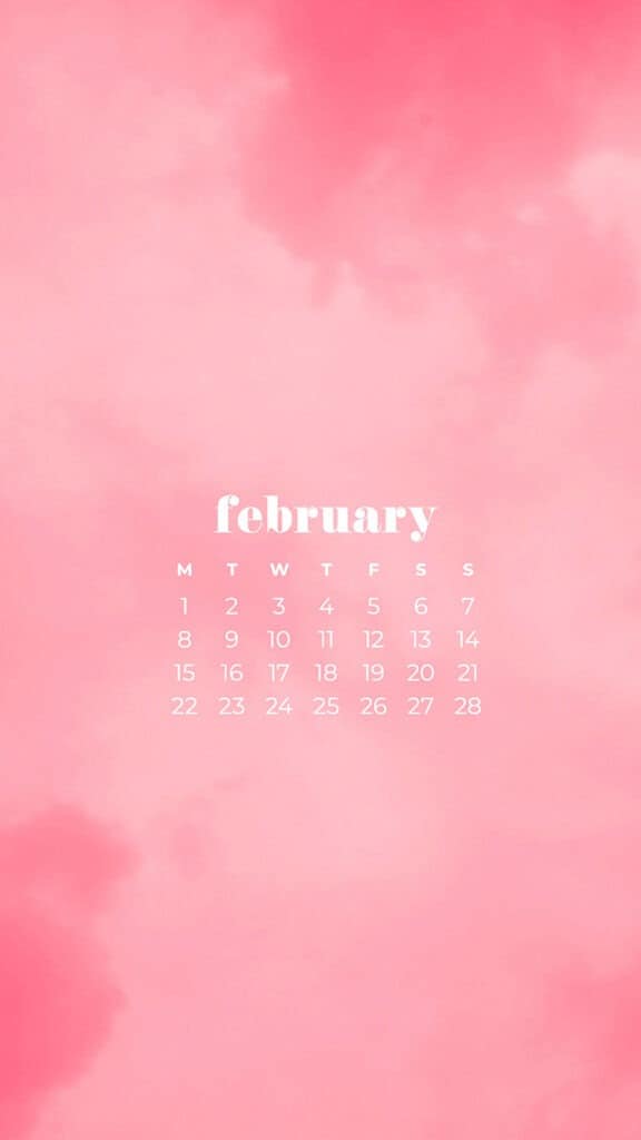 Free February 2021 calendar wallpapers