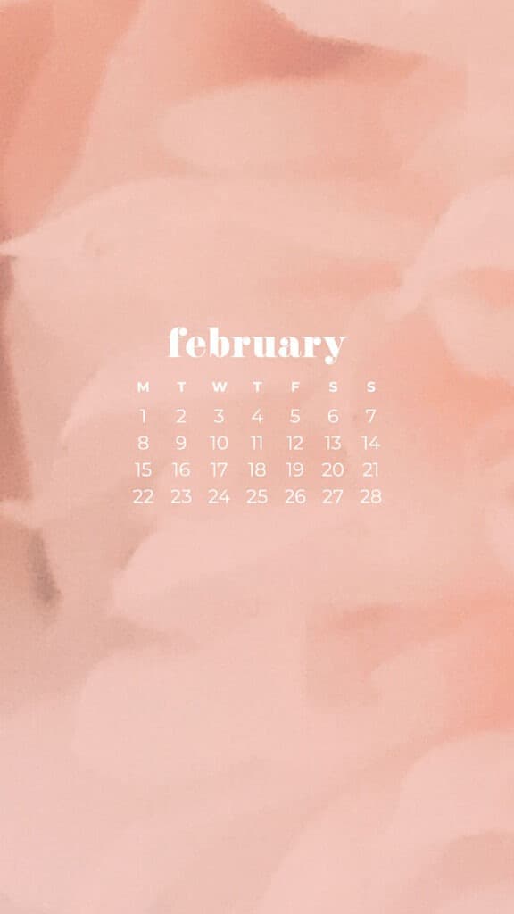 Free February 2021 calendar wallpapers