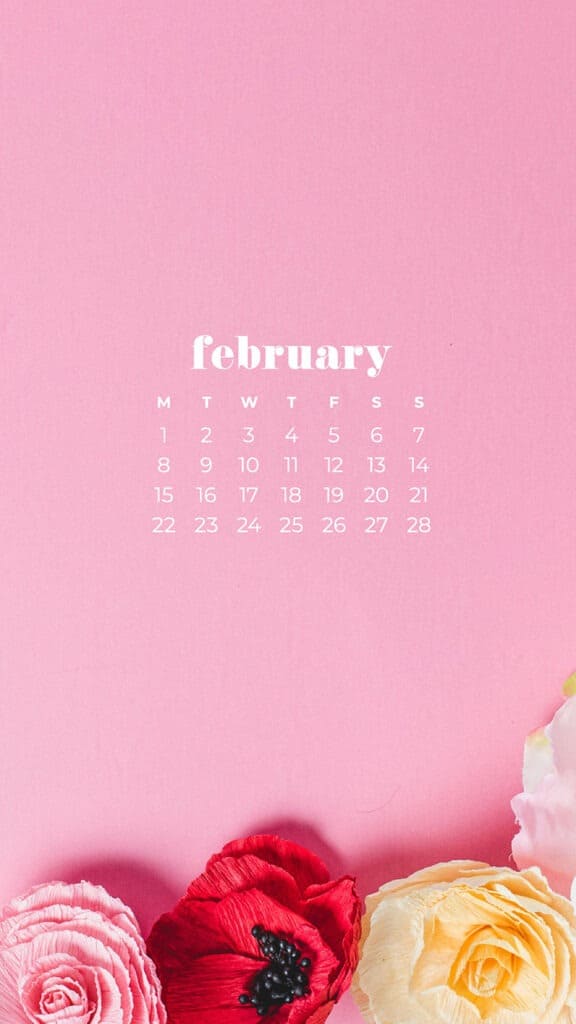 Free February 2021 calendar wallpapers