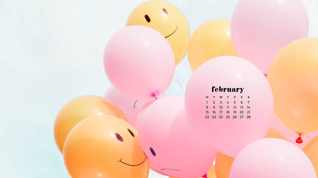 Free February 2021 calendar wallpapers – 30 cute designs in both Sunday and Monday starts for phone and desktop. Dress you tech!