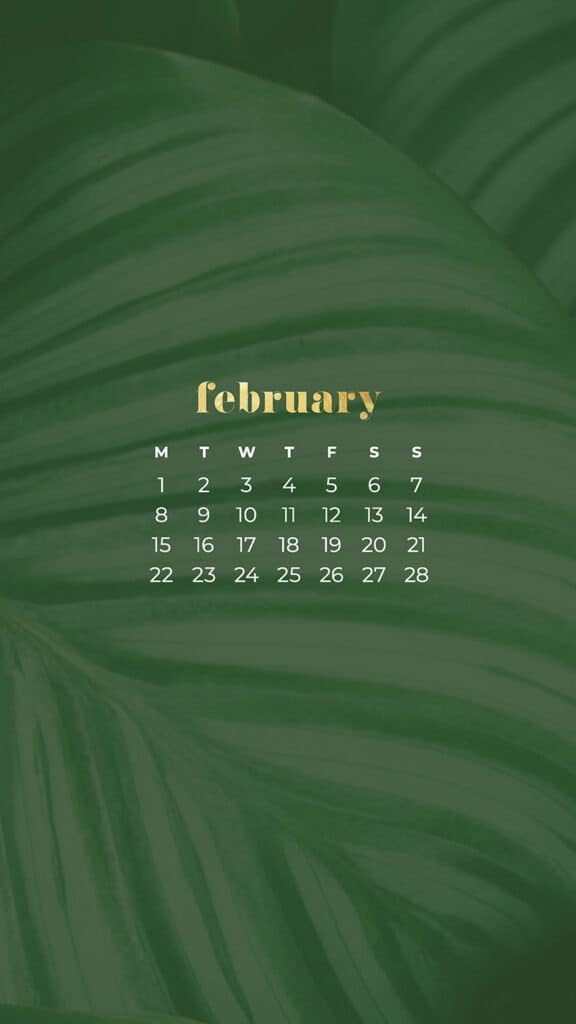 Free February 2021 calendar wallpapers