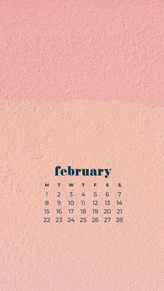 Free February 2021 calendar wallpapers