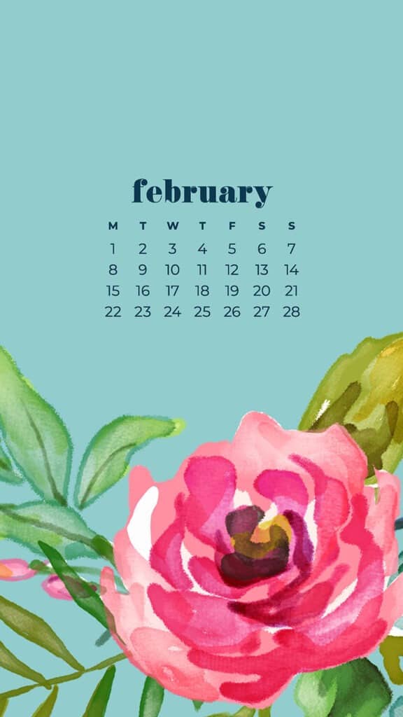 Free February 2021 calendar wallpapers