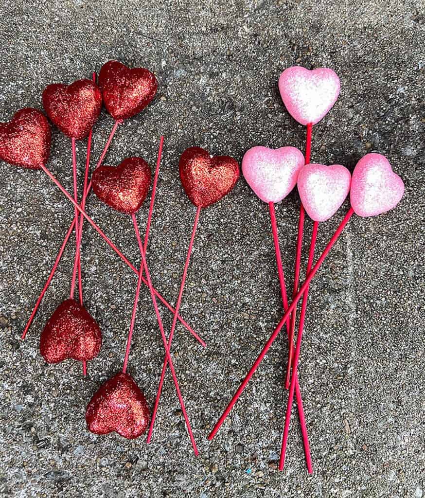 Valentine's Day outdoor decor – 3 easy and affordable ideas for your front porch window boxes, trees, and more. So festive!