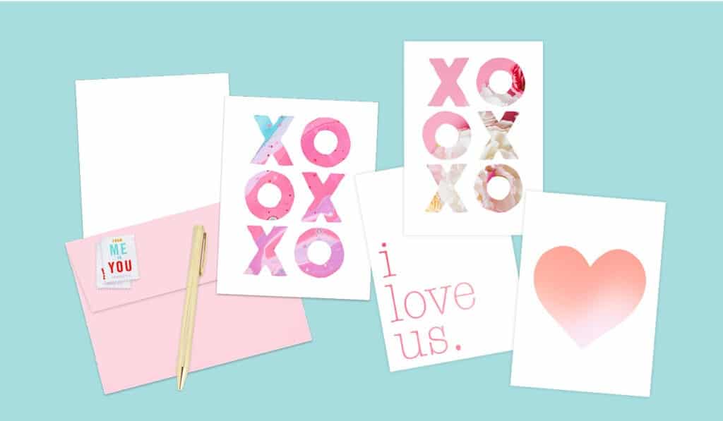 Free Valentine printables – 14 designs to choose from in letter and 5x7 sizes – perfect for wall art or card making!