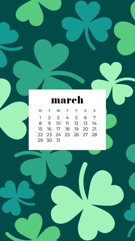 FREE MARCH 2021 CALENDAR WALLPAPERS – 30 CUTE DESIGN OPTIONS!, Oh So Lovely Blog