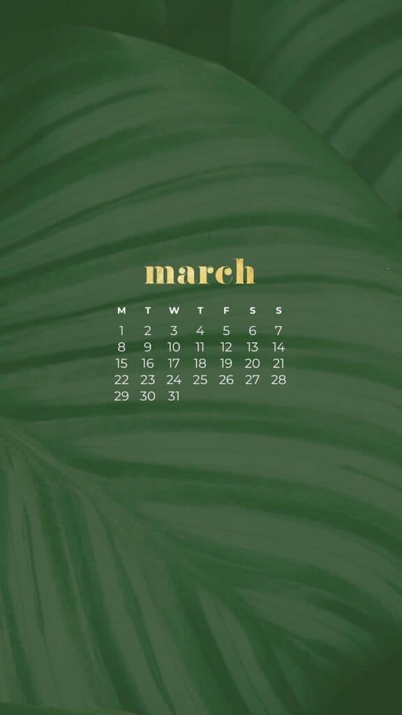 FREE MARCH 2021 CALENDAR WALLPAPERS – 30 CUTE DESIGN OPTIONS!, Oh So Lovely Blog