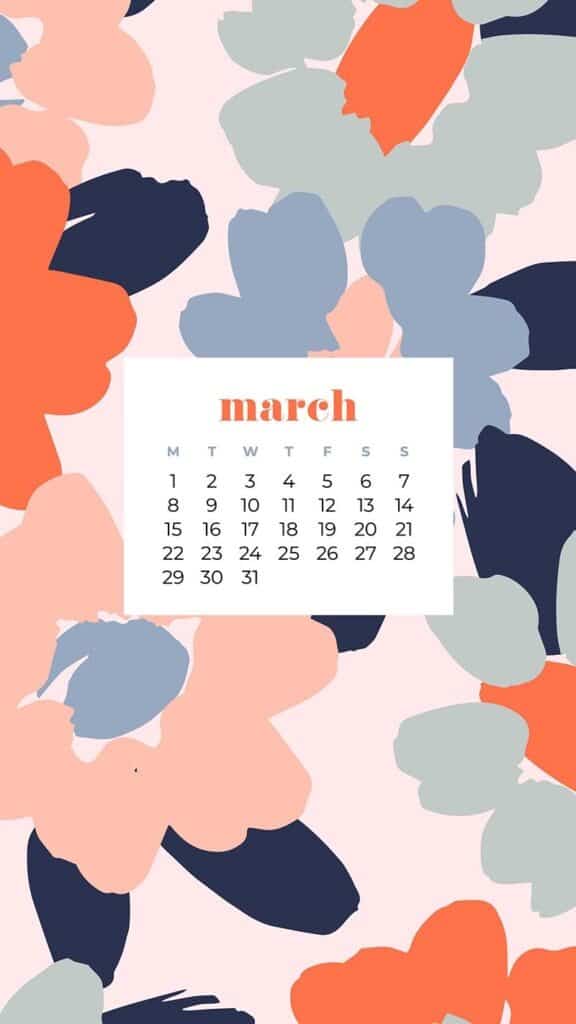 FREE MARCH 2021 CALENDAR WALLPAPERS – 30 CUTE DESIGN OPTIONS!, Oh So Lovely Blog