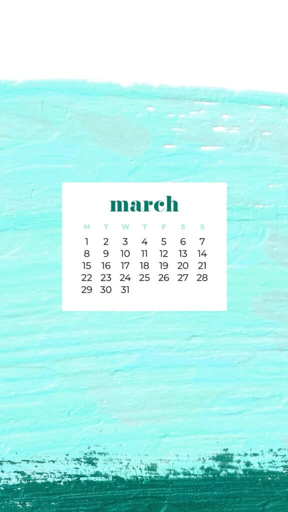 FREE MARCH 2021 CALENDAR WALLPAPERS – 30 CUTE DESIGN OPTIONS!, Oh So Lovely Blog