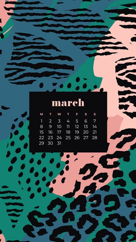 FREE MARCH 2021 CALENDAR WALLPAPERS – 30 CUTE DESIGN OPTIONS!, Oh So Lovely Blog