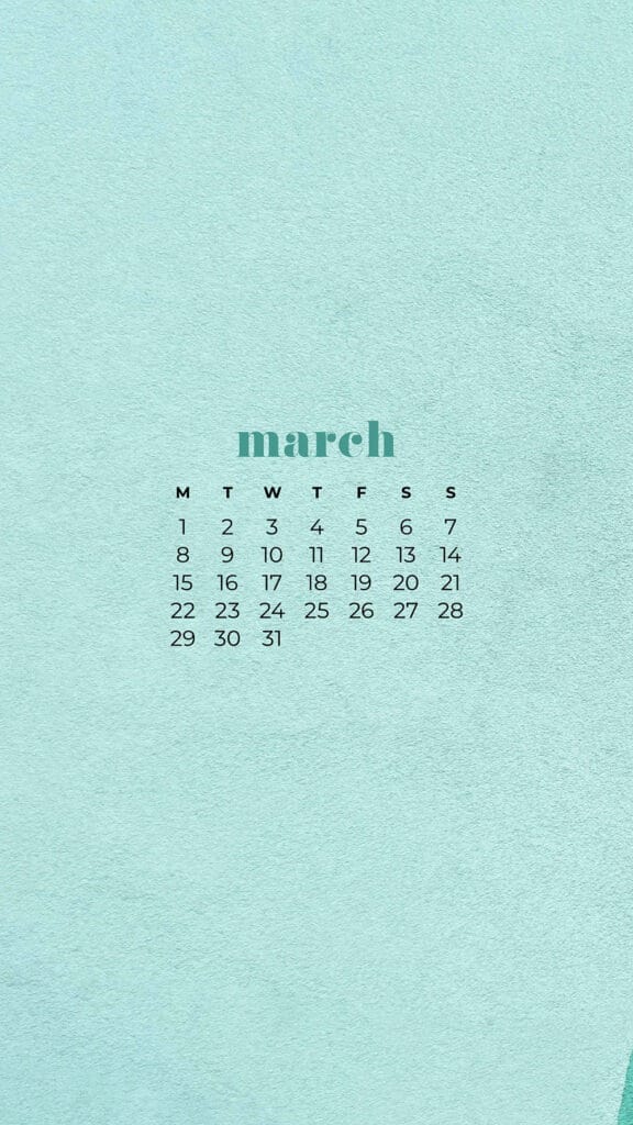 FREE MARCH 2021 CALENDAR WALLPAPERS – 30 CUTE DESIGN OPTIONS!, Oh So Lovely Blog