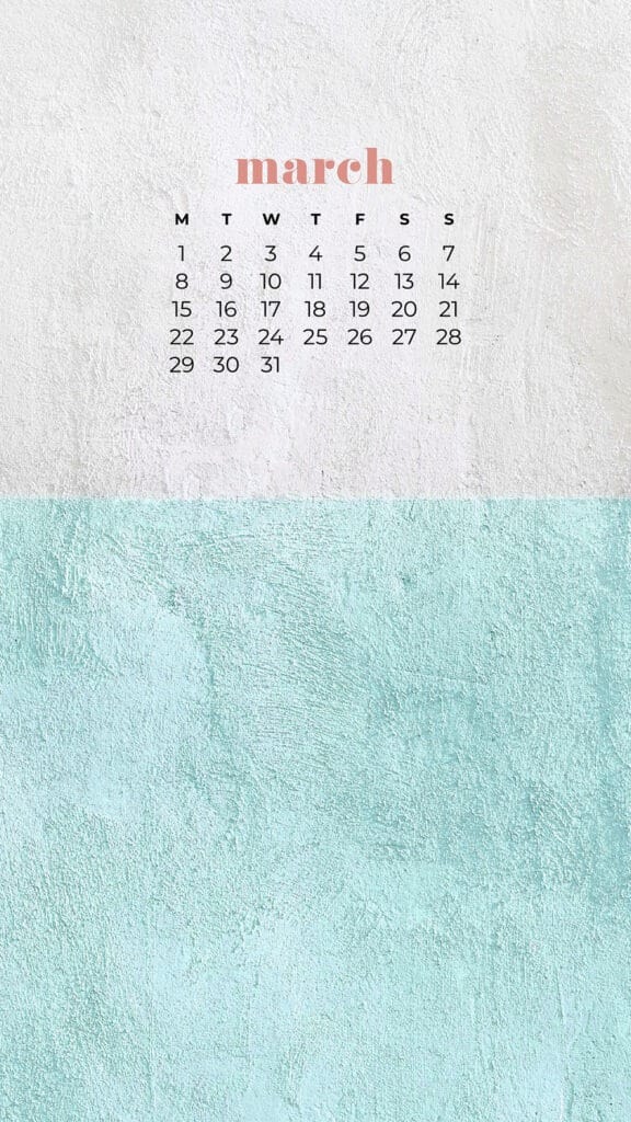 FREE MARCH 2021 CALENDAR WALLPAPERS – 30 CUTE DESIGN OPTIONS!, Oh So Lovely Blog