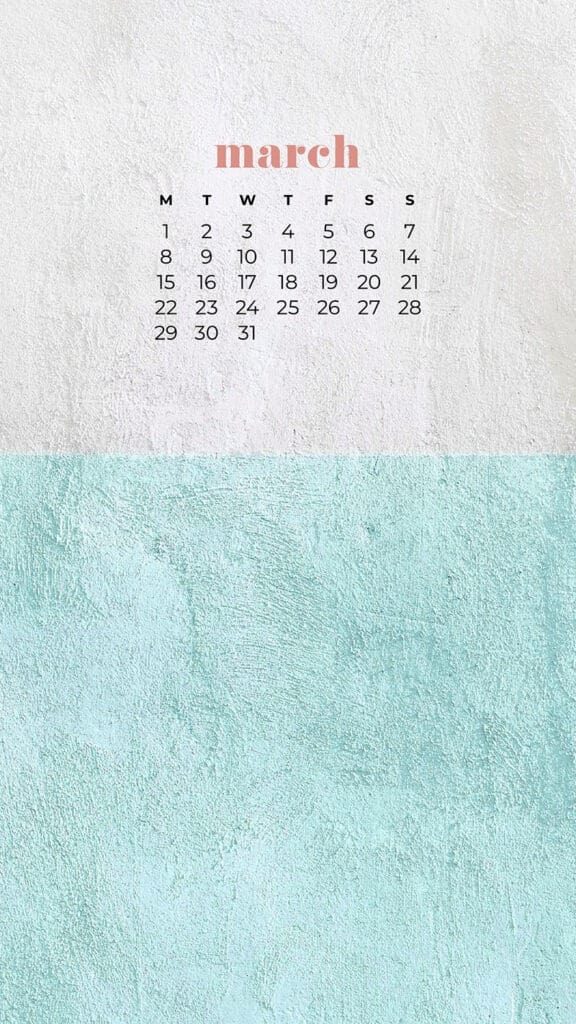 FREE MARCH 2021 CALENDAR WALLPAPERS – 30 CUTE DESIGN OPTIONS!, Oh So Lovely Blog