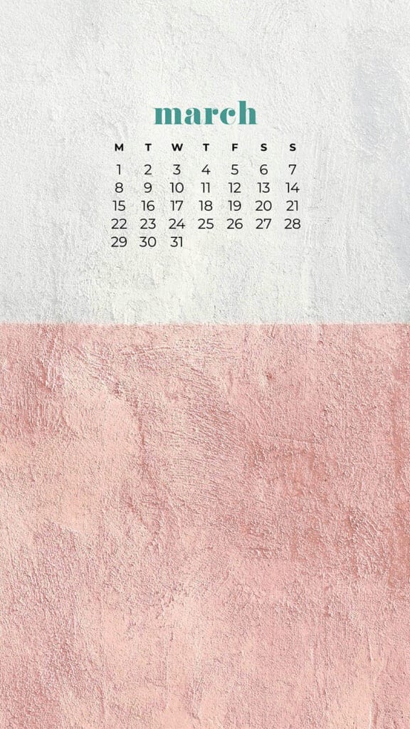 FREE MARCH 2021 CALENDAR WALLPAPERS – 30 CUTE DESIGN OPTIONS!, Oh So Lovely Blog