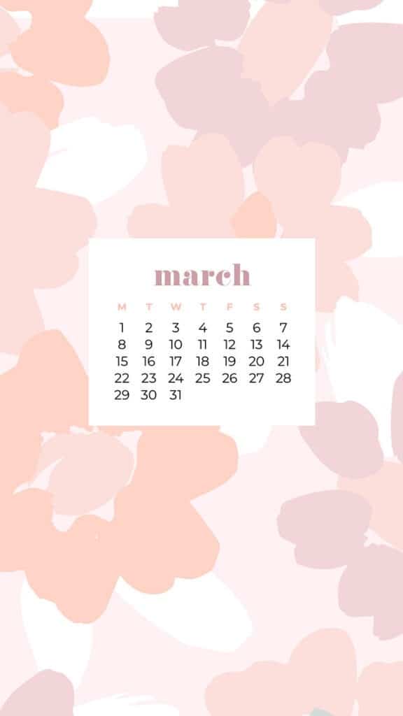 FREE MARCH 2021 CALENDAR WALLPAPERS – 30 CUTE DESIGN OPTIONS!, Oh So Lovely Blog