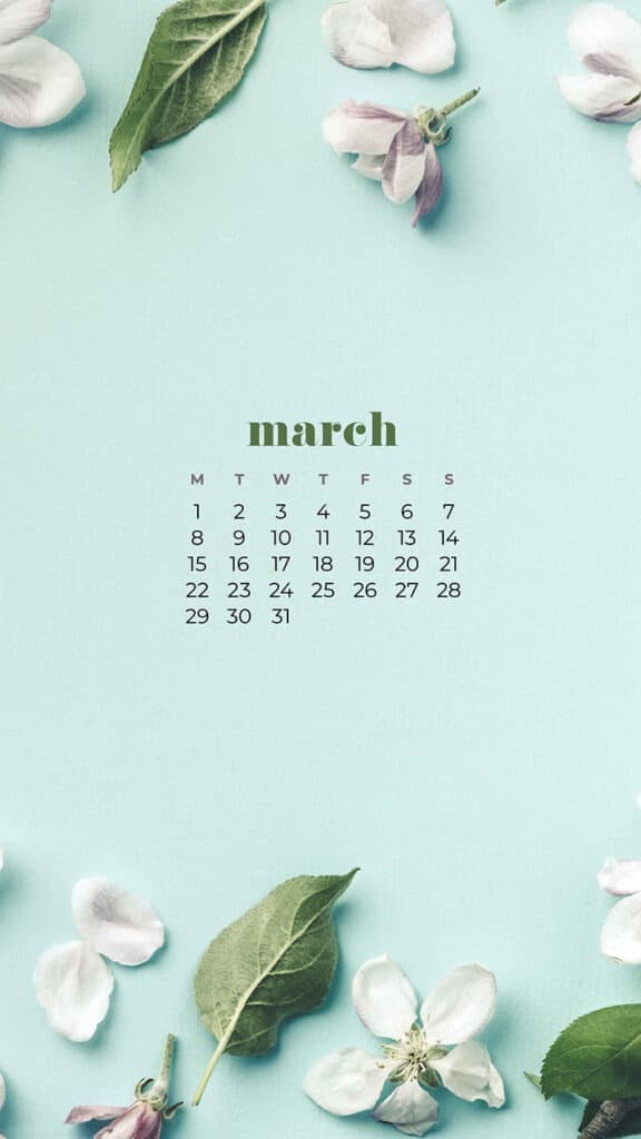 FREE MARCH 2021 CALENDAR WALLPAPERS – 30 CUTE DESIGN OPTIONS!, Oh So Lovely Blog