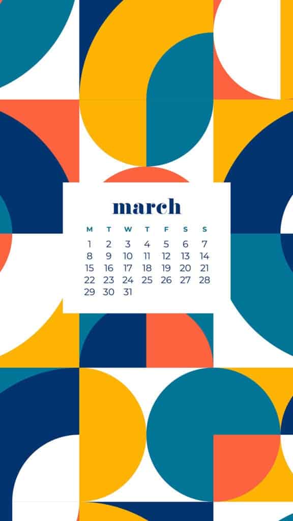 FREE MARCH 2021 CALENDAR WALLPAPERS – 30 CUTE DESIGN OPTIONS!, Oh So Lovely Blog