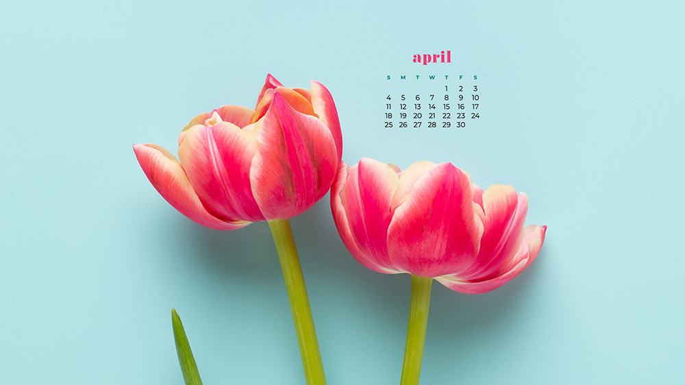 FREE APRIL 2021 WALLPAPER CALENDARS – 30 CUTE DESIGN OPTIONS!, Oh So Lovely Blog