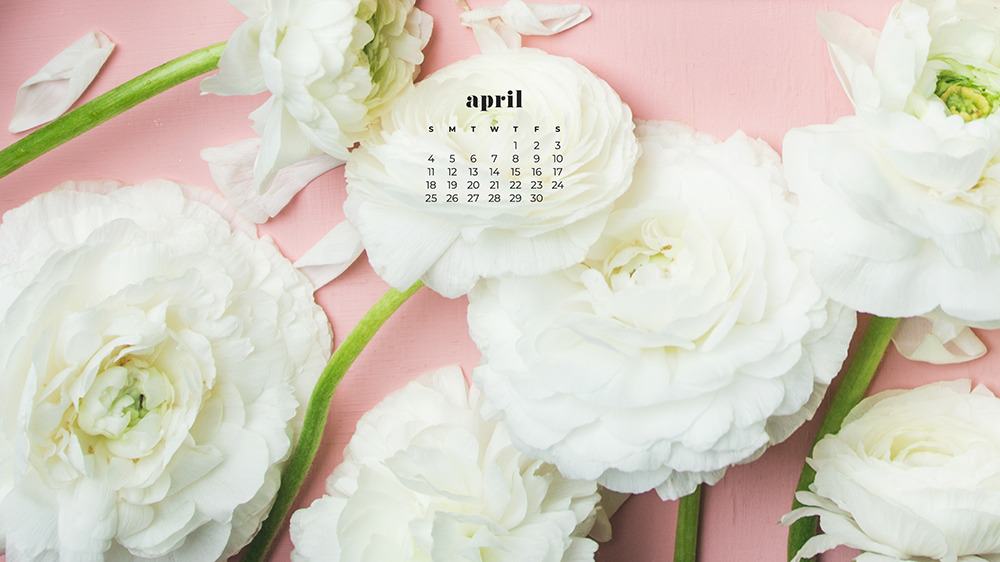 FREE APRIL 2021 WALLPAPER CALENDARS – 30 CUTE DESIGN OPTIONS!, Oh So Lovely Blog